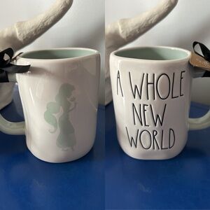 Rae Dunn Disney Princess Aladdin Jasmine A Whole New World Mug